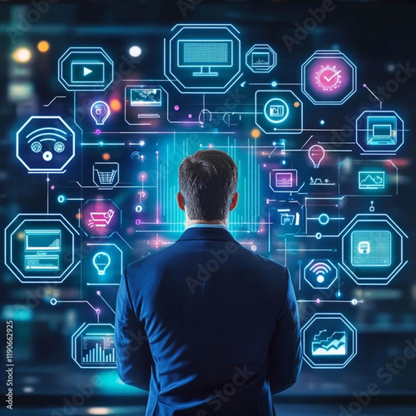 Fototapeta Digital Marketing Strategy for Business to Customer (B2C) - Professional Analysis and Implementation