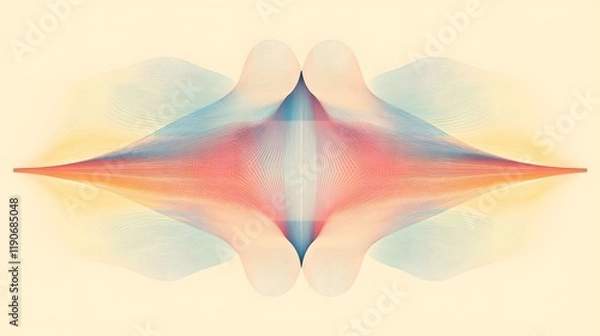 Obraz Abstract Pastel Wave Pattern Design