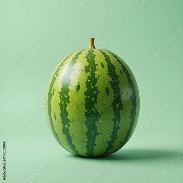 Fototapeta Refreshing Green and Red Watermelon