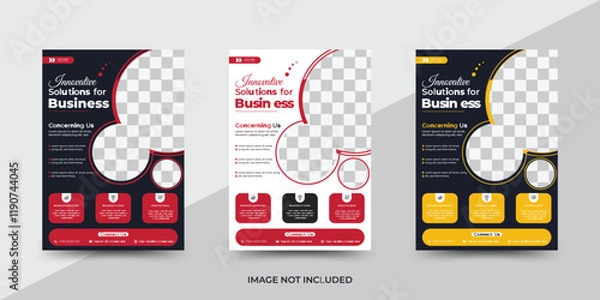 Obraz flyer design for business, creative flyer design, corporate flyer design, modern flyer design, business flyer design with new ideas,