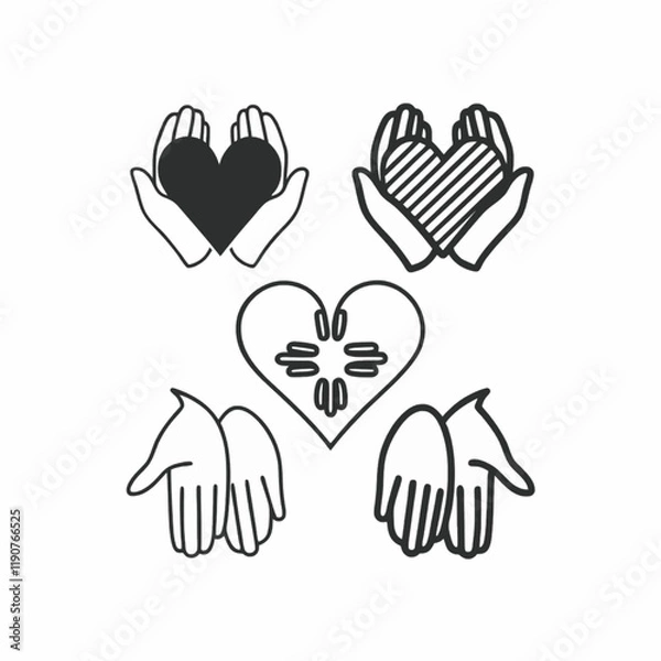 Fototapeta Extending a helping hand and a heartfelt gesture creates connections that bring communities closer and overcome hardship.