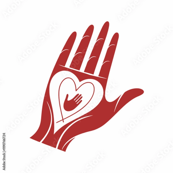 Fototapeta Offering a helping hand and a loving heart is a way to nurture a society rooted in kindness and mutual support.