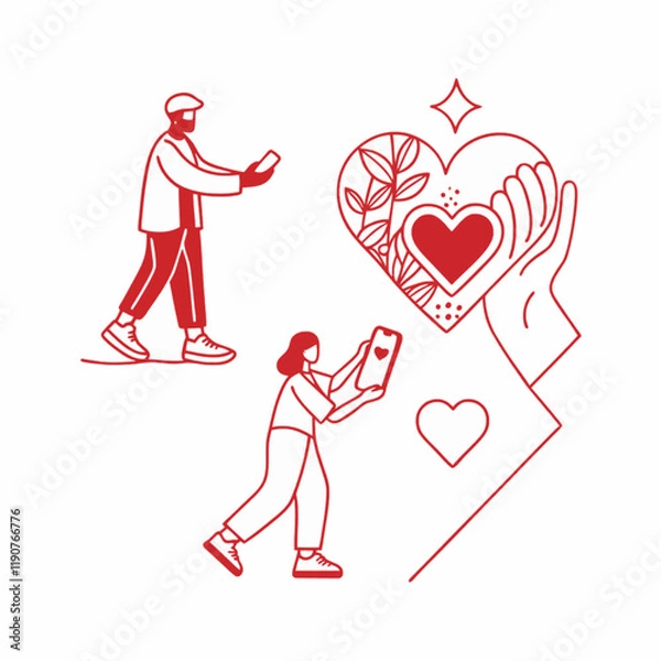 Fototapeta Volunteering or donating is an act of empathy, offering support and hope to those who need it most.