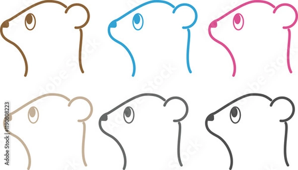 Fototapeta 熊のイラスト