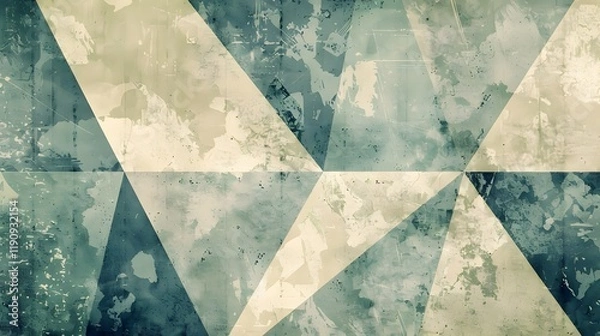 Obraz Abstract geometric pattern with muted colors and textures.