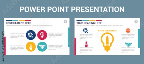 Fototapeta business presentation template design backgrounds and page layout design for brochure, book, magazine, annual report and company profile, with info graphic elements graph design concept