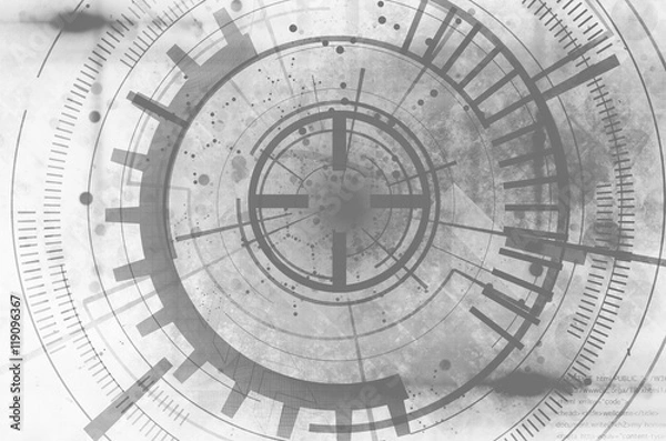 Obraz Dark technology background