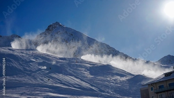 Obraz snow covered mountains