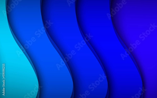 Fototapeta Abstract blue background. Vector Illustration
