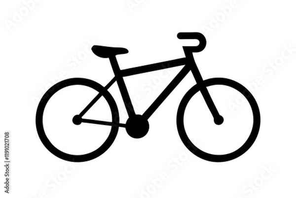 Obraz Minimalist Bicycle Icon Vector Illustration - Modern Design for Graphics