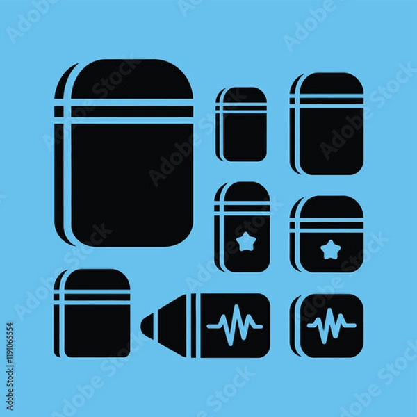 Fototapeta vector icons