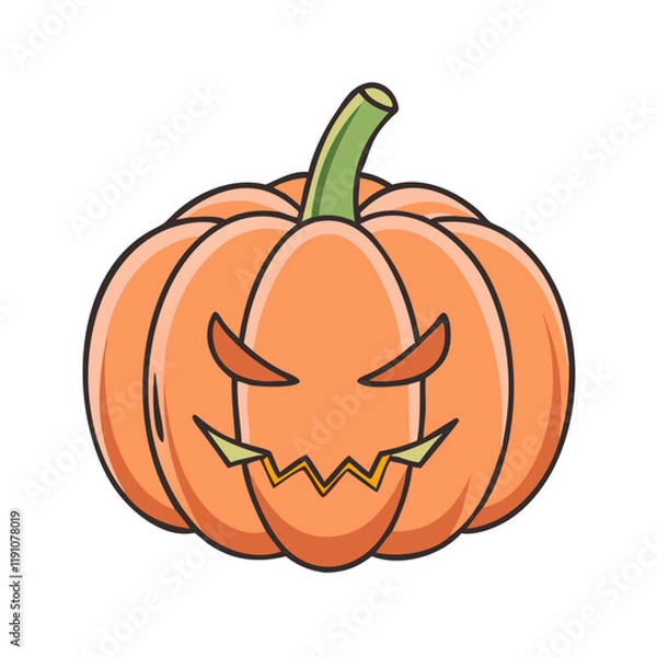 Obraz pumpkin vector icon, pumpkin vector illustration - simple illustration of pumpkin, perfect for logos and iconspumpkin