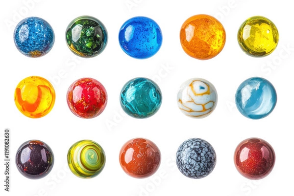Obraz Beautiful Vivid Glass Marble Collection for Collectors