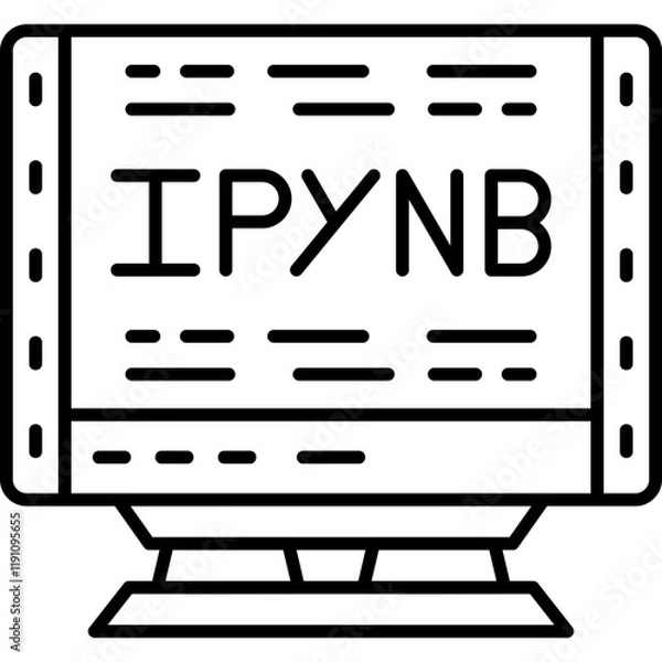 Fototapeta IPYNB Icon