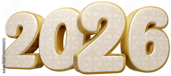 Obraz 2026 com fundo transparente - Textura Tecido Renda