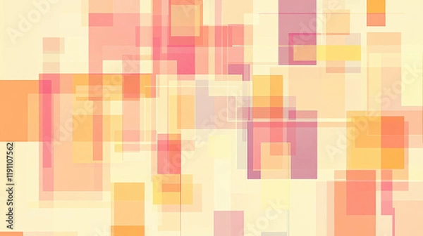 Fototapeta Abstract geometric design featuring vibrant colors and shapes.