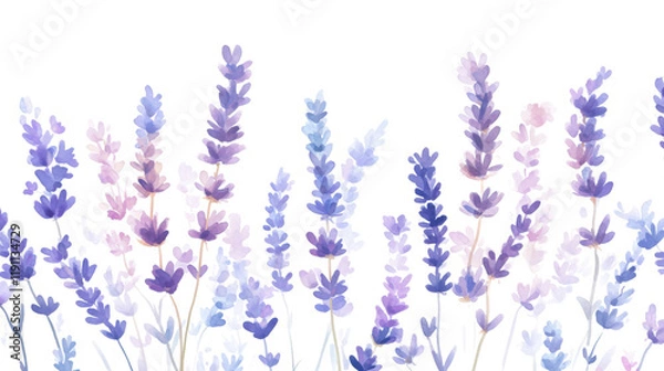 Fototapeta Lavender transparent background