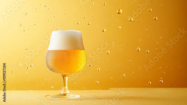 Fototapeta The composition is crisp and clean, making it an ideal desktop wallpaper for beer enthusiasts.