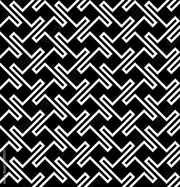 Fototapeta seamless geomatric pattern with zigzag lines