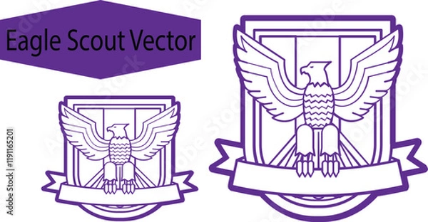 Fototapeta Abstract scout vector design set