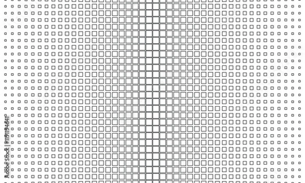Fototapeta abstract seamless black big to small rectangle dot pattern vector suitable for background.
