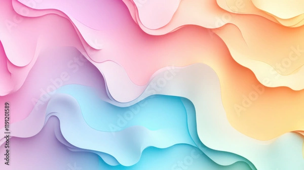 Obraz wave background texture paint, pastel, delicate colors