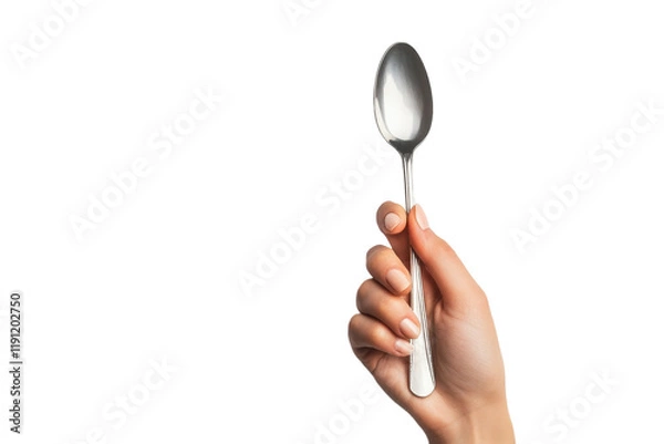 Obraz Hand of a Woman Holding a Spoon