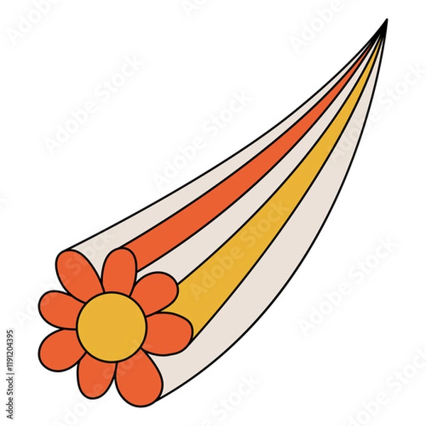 Obraz Retro Sticker Illustration