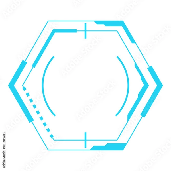 Fototapeta Futuristic Shape Element