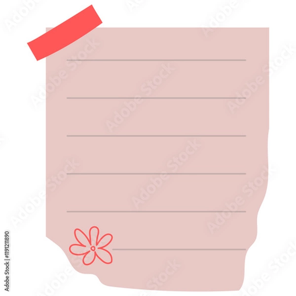 Obraz Paper Notes Illustration