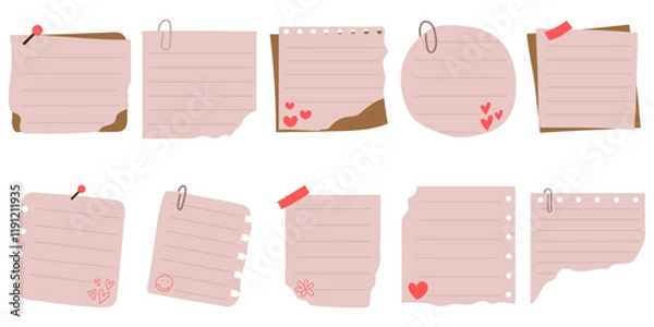 Obraz Paper Notes Illustration