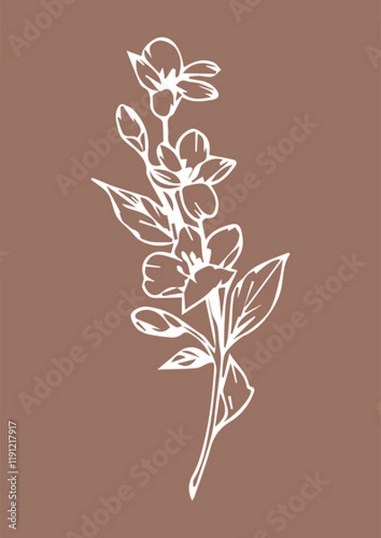 Fototapeta colors print for design on the background of Mocha Mousse color - color of the year 2025 according to Pantone
