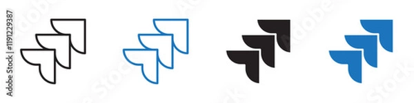 Fototapeta Jira icon Flat line symbol