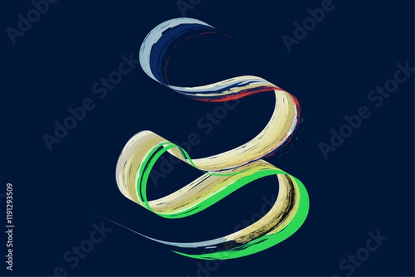 Obraz 3D Brush Stroke