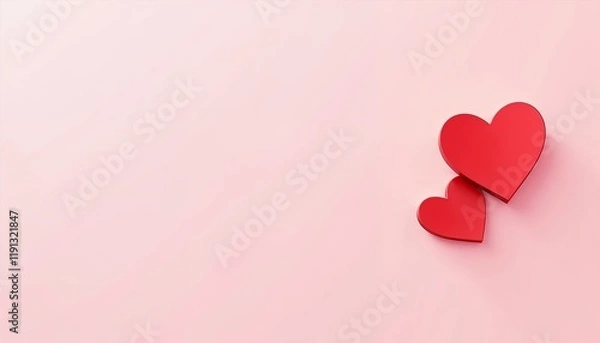 Fototapeta Two Hearts