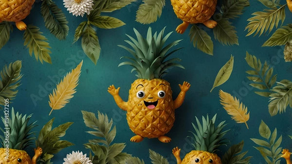 Obraz pineapple in the palm