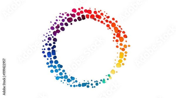 Fototapeta Circular infographic element transparent background