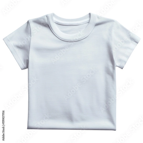 Obraz Plain White T-Shirt Isolated on Transparent Background for Design Mockups