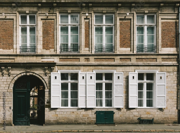 Obraz Facade of an old building in the historical part of the city