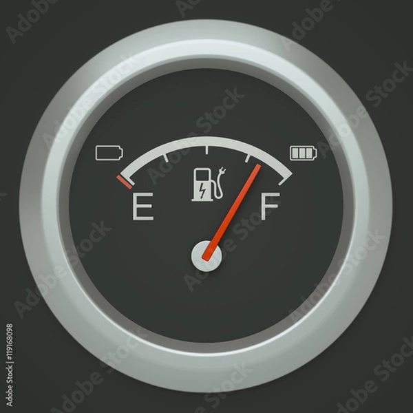 Fototapeta Electric "Fuel Meter"