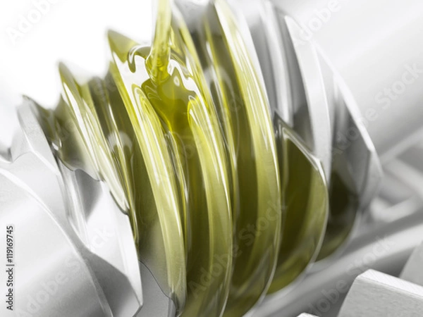 Fototapeta Oiling gears