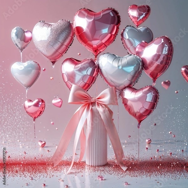 Obraz Romantic Heart Balloons