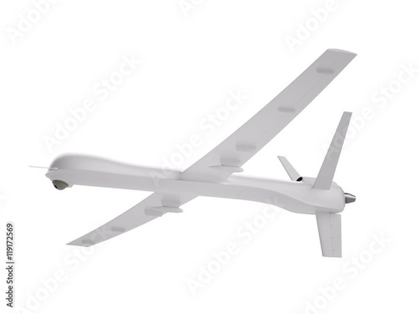 Obraz Unmanned aerial vehicle isolated on white