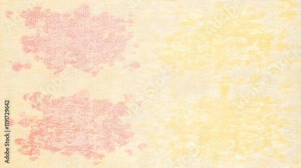 Obraz Abstract Background Texture Displays Subtle Pink Splashes on a Textured Yellow Base Gracefully.