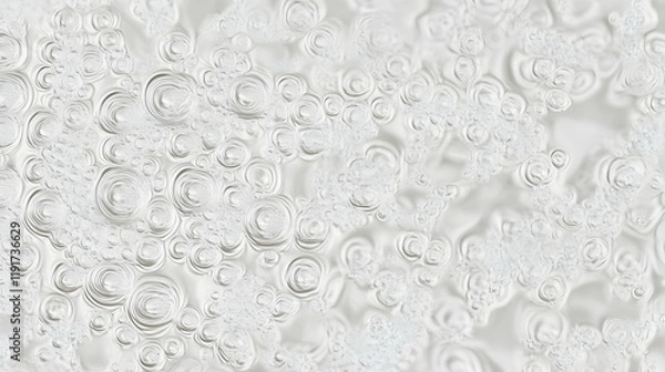 Fototapeta Abstract White Circular Pattern Creates a Textured Background with Subtle Depth and Smooth Transitions.