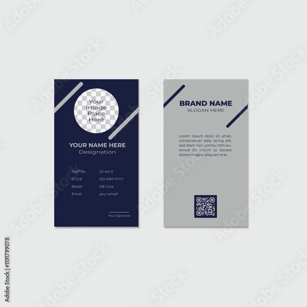 Fototapeta "Professional ID Card Design: Sleek, Modern, and Customizable Templates"
