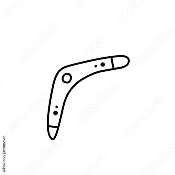 Obraz boomerang outline icon