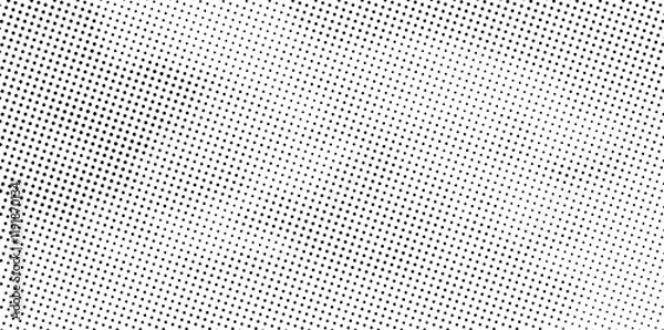 Fototapeta Halftone dotted background Halftone effect vector pattern Grunge texture