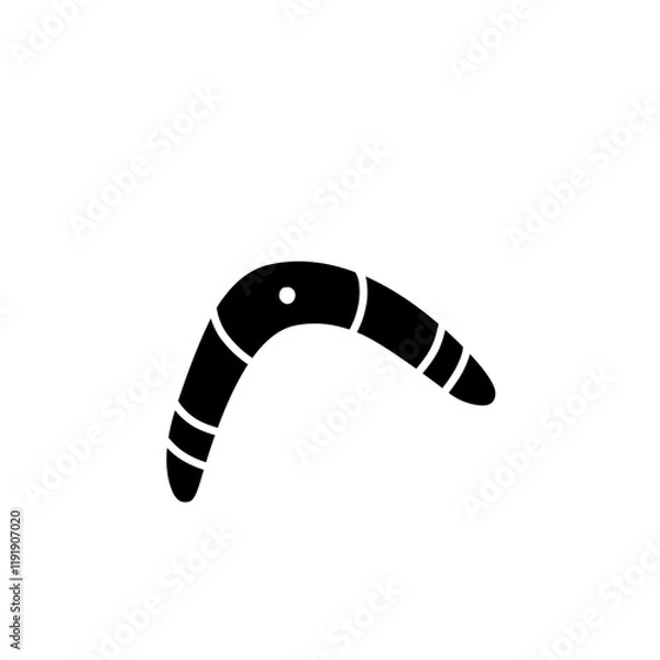 Obraz boomerang silhouette icon