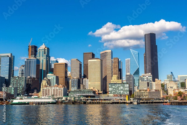 Obraz Seattle cityscape at Elliott Bay